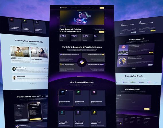 Hostingo — hosting landing page