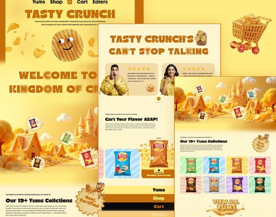 Tasty Crunch — chips brand website